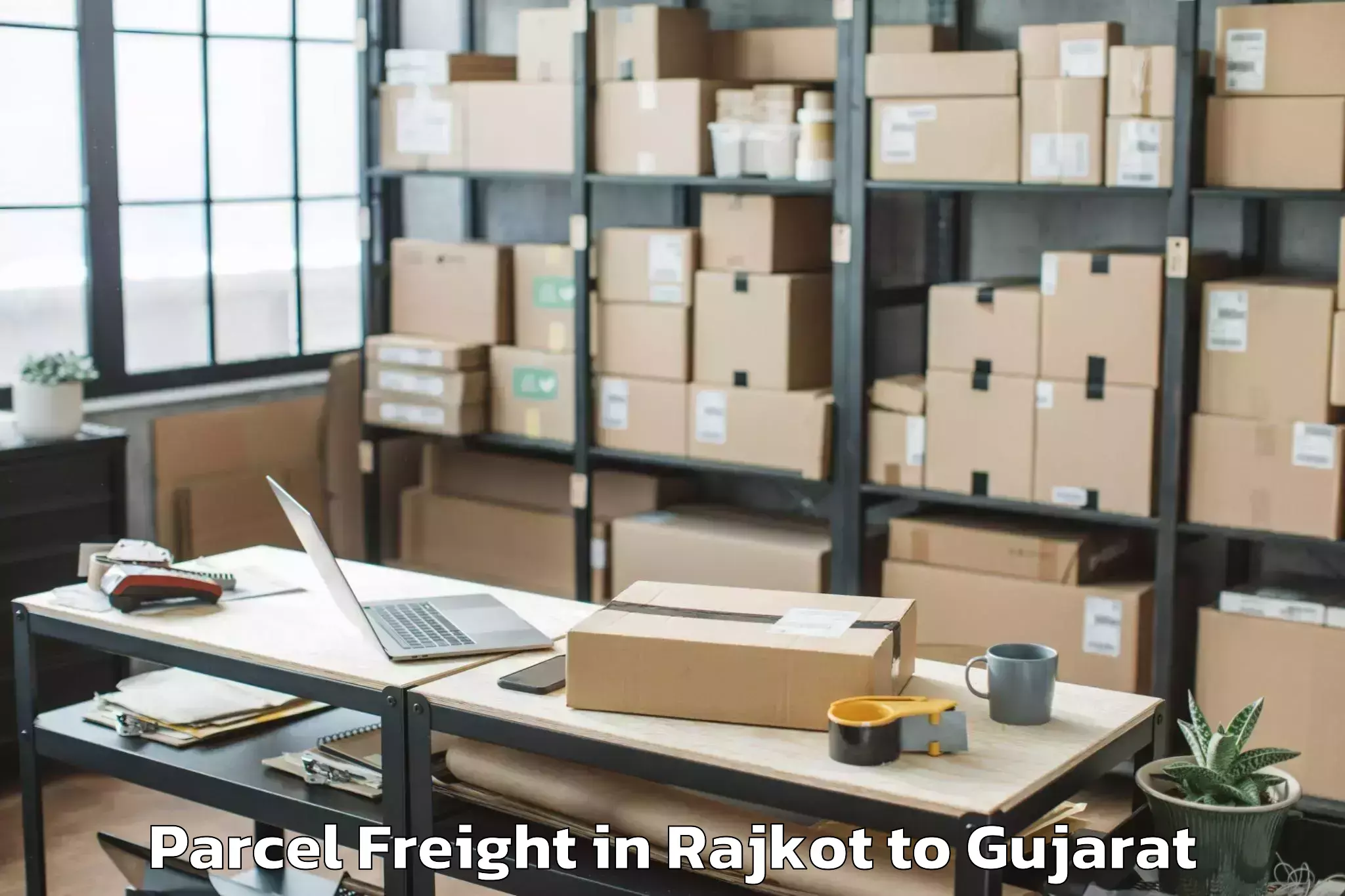 Professional Rajkot to Mehsana Parcel Freight